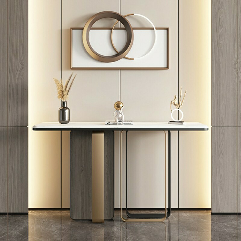 Light luxury seamless table modern simply leads to wall cases input to the end of the decoration of the decoration of the new Chinese porch cabinet