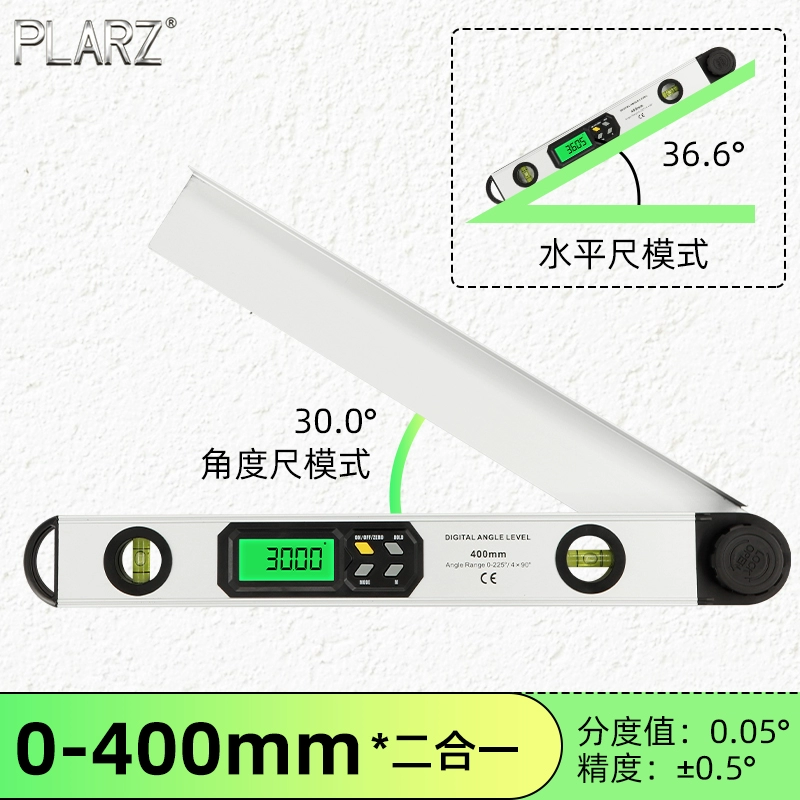 Đài Loan PLARZ điện tử màn hình hiển thị kỹ thuật số laser từ hồng ngoại dụng cụ đo thước đo góc cân bằng độ chính xác cao thước nivo điện tử thước level điện tử Thước thủy điện tử