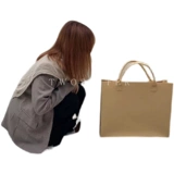 Модный портативный брендовый шоппер, демисезонная универсальная вместительная и большая сумка на одно плечо, Южная Корея