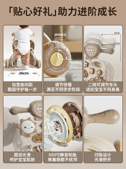 Baby Walker, Multi-Functional Baby Learning to Walk Tool, Five-In-One One-Year-Old Walking Aid, Children's Walking Toy