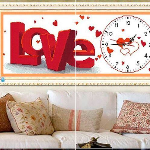 New Watch Cross Embroidered Room Series Fresh Out Elegant Couple Bedroom Heart-shaped Cozy Romantic Headboard Eurostyle Reality