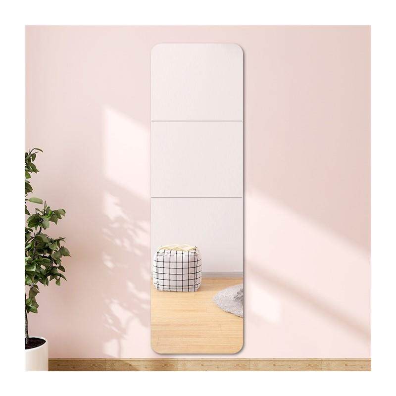 Putting on the whole body, trying to pick up the clothes, self-adhesive mirror, sticking to the wall, free of punching, home simple, small and easy-to-stick long glass mirror