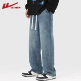 Warrior, демисезонные джинсы, штаны для отдыха, в американском стиле, свободный прямой крой