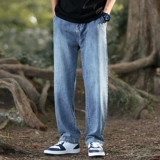 Warrior, осенние демисезонные джинсы, штаны, ретро повседневные брюки, свободный прямой крой, в американском стиле