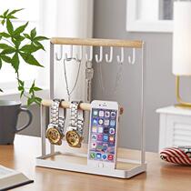 Jewelry Storage Rack Desktop Display Necklace Key Rack Japanese Iron Art Hanging Rack Entrance Earring Jewelry Rack