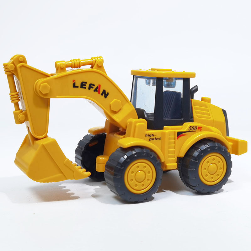 Inertial excavator bulldozer construction vehicle boys and girls children's toys fall-resistant and playable inertial running construction vehicles