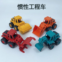 Mini Inertial Dredge Bulldozer Bulldozer Engineering Car Simulation Childrens Toy Car Endurance And Play Simulation Small Engineering Car