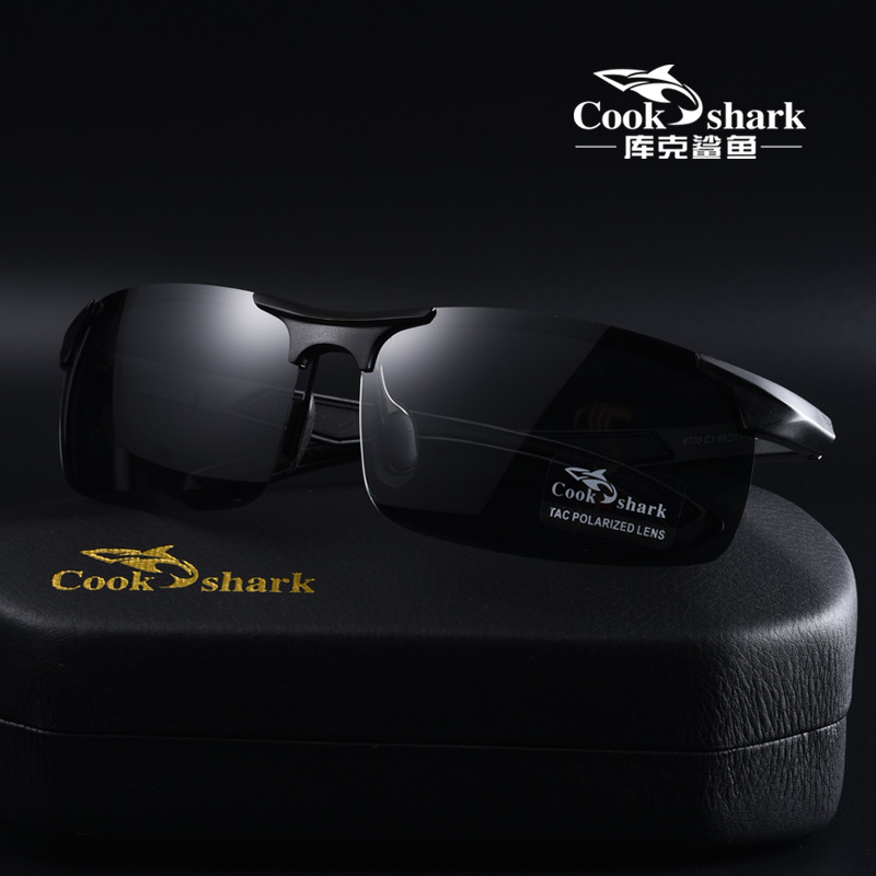 cookshark cook shark 2022 new sunglasses men's sunglasses tide polarized driver driving glasses