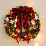 Рождественские декоративные кольцо цветочного кольца ротанга