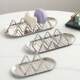 Japanese Stainless Steel Soap Holder with Drainage Tray, Creative Wave-Shaped Bathroom W-Shaped Soap and Sponge Storage Rack
