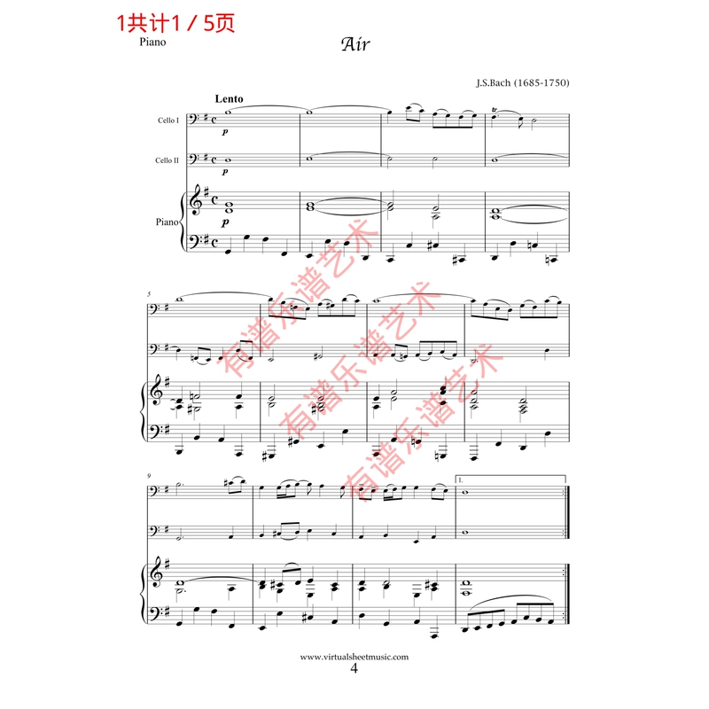 Bach's g String Song 2 Cello Duo + Piano Accompaniment Full Score and Part Scores Demo Audio Piano Accompaniment Audio Electronic Audio Bach's g String Song 2 Cello Duo + Piano Accompaniment Full Score and Part Scores Demo Audio Piano Accompaniment Audio Electronic Audio