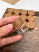 Small mini exquisite portable tea can transparent glass bottle household sealed can moisture-proof tea travel storage can
