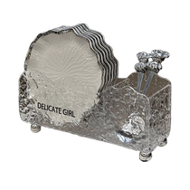 Ceramic bone spitting dish household light luxury high-end dining table garbage slag tray spitting bone plate small saucer fruit plate new style