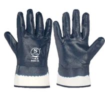 Oil-resistant and adhesive gloves working wear resistant rubber and waterproof and skid oil field butter working for men and women