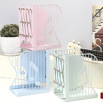Book stand Flex Ins Creative High School Students Minimalist Table Shelves Collection Folding Book Clips Books Leaning on the books