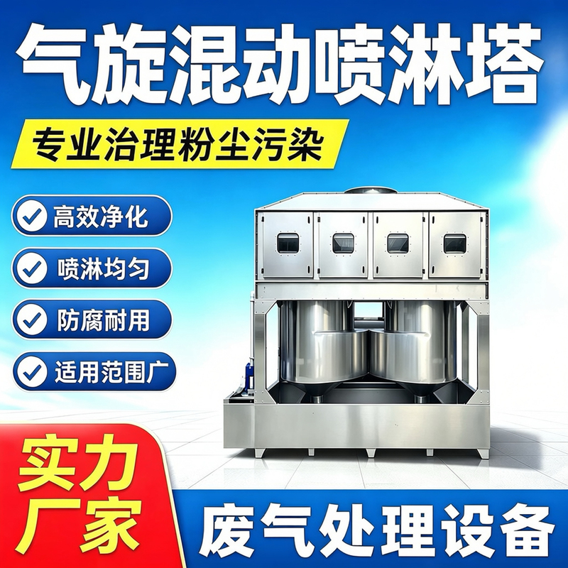 Cyclone Hybrid Spray Tower Industrial Exhaust Gas Paint Mist Purification Water Curtain Cabinet Odor Treatment Stainless Steel Square Cyclone Tower Cyclone Hybrid Spray Tower Industrial Exhaust Gas Paint Mist Purification Water Curtain Cabinet Odor Treatment Stainless Steel Square Cyclone Tower