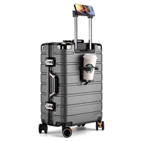 Железно-серый [Модернизированная модель подстаканника с благородной алюминиевой рамой] Бесшумное амортизирующее тормозное колесо