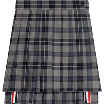 Mid-year discount] THOM BROWNE girls spring and summer plaid pleated skirt