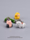 Cute Journey to the West Mini Figurines of Sun Wukong and Zhu Bajie, Pretend Play Toys, Small Ornaments