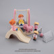 Miniature Pretend Play Children's Amusement Park Miniature Simulation Slide Rocking Horse Cartoon Model Scene Decoration Toy