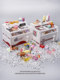 Mini Freezer Toy, Bedroom Refrigerator Toy, Children's Supermarket Beverage Ice Cube Pretend Play Simulation Food Ornament