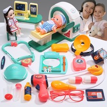 Dentists oral child toy doctor plays clothes kid when boy suit emulation hospital over home