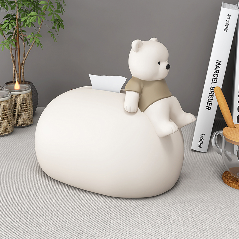 Cream Winins Cute Tissue Box Home Living Room Tea Table Cramps Cardboard Box Desktop Creativity Containing Napkins Box-Taobao