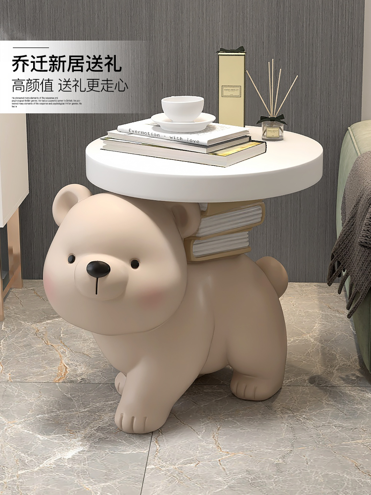 Creative bear large floor-to-ceiling decoration living room sofa next to coffee table decoration bedside table home decoration housewarming gift