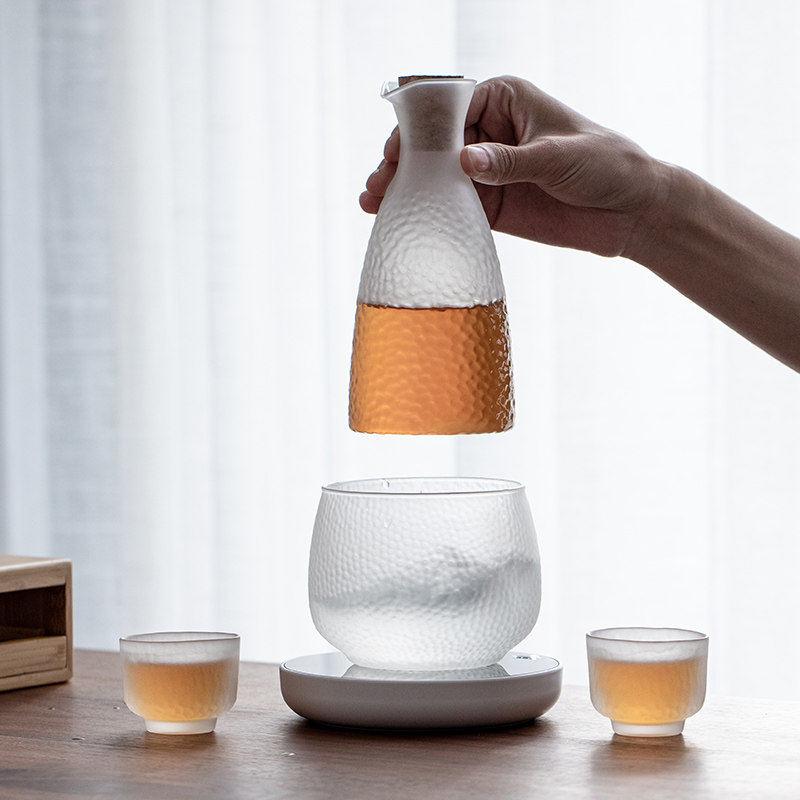 Cloud-fog glass electric winemaker Home yellow wine Wine hot wine pot heated liquor cup cooking wine Wine Jug Clear Wine-Taobao