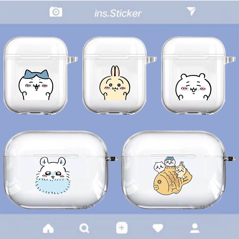 Giykawow airpodspro2 generation 3-generation 3 cartoon Apple headphone protective sleeves small cute and transparent soft shell-Taobao