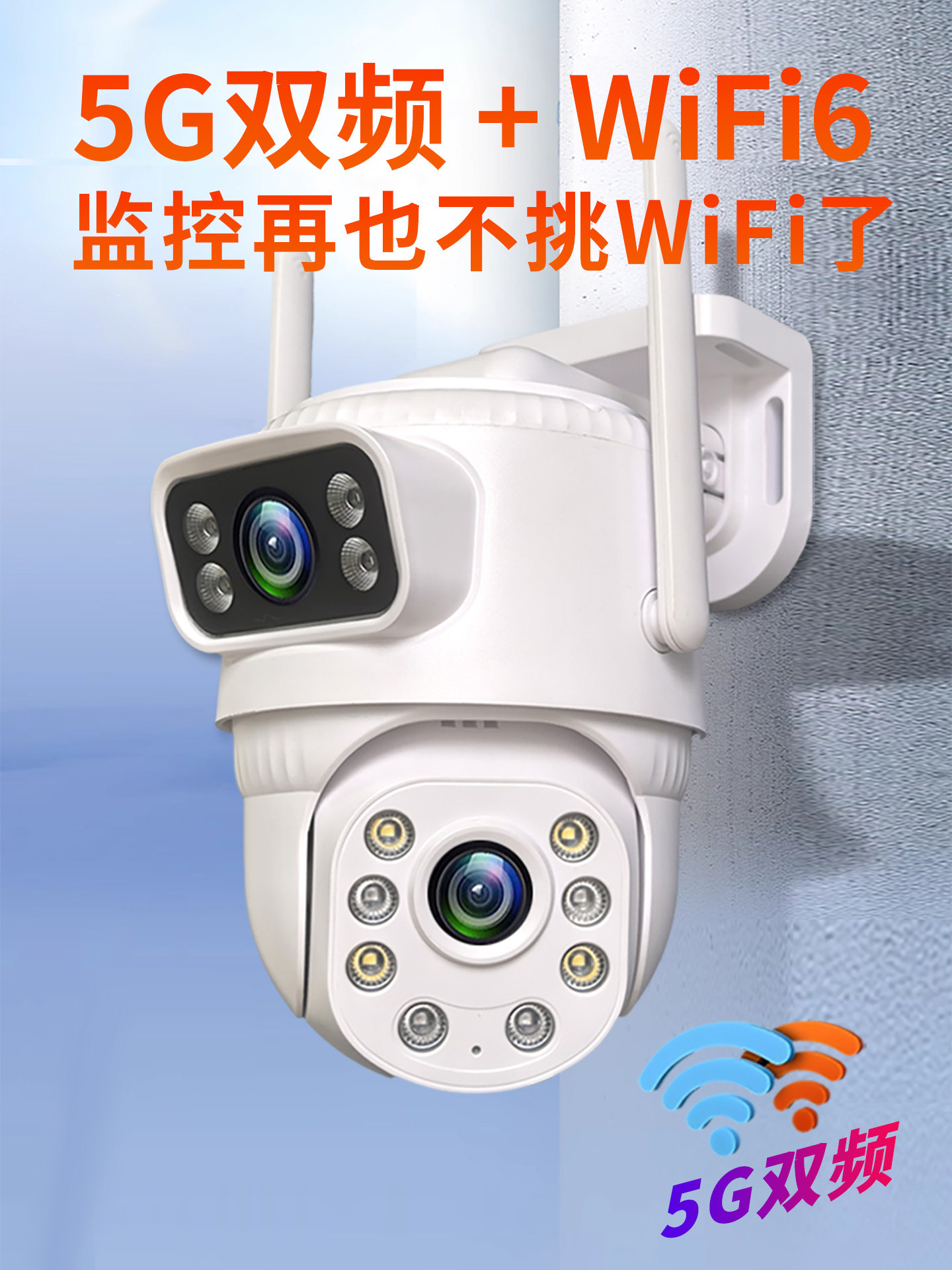 5g Wireless Wifi Camera Monitor 360-Degree No Blind Spots Outdoor Home Use Mobile Phone Remote No Network Required 4g