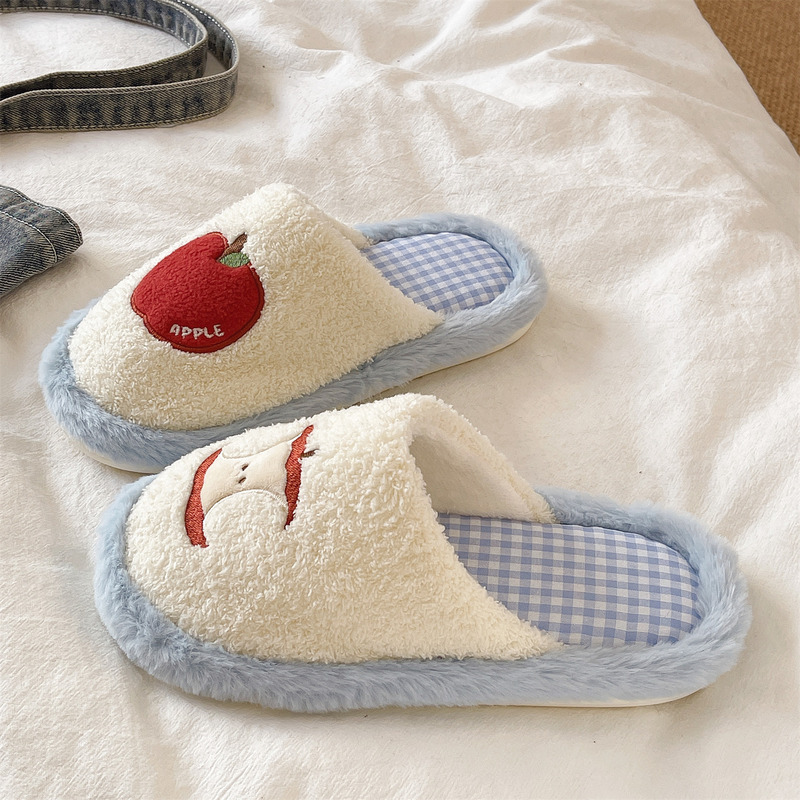Cute Furry Slippers for Women, New Autumn and Winter Indoor Non-Slip Non-Stinky Cotton Slippers, Fleece-Lined Warm Maternity Shoes Cute Furry Slippers for Women, New Autumn and Winter Indoor Non-Slip Non-Stinky Cotton Slippers, Fleece-Lined Warm Maternity Shoes