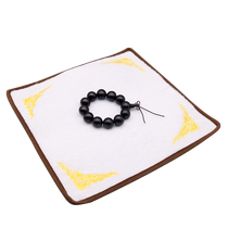 Counter jewelry display cloth black and white double-sided velvet props jewelry jade jade inspection cloth cultural play display doily