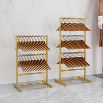 Clothes store hanger storage and organization rack artifact removable hanger rack multi-layer womens trouser clip storage rack