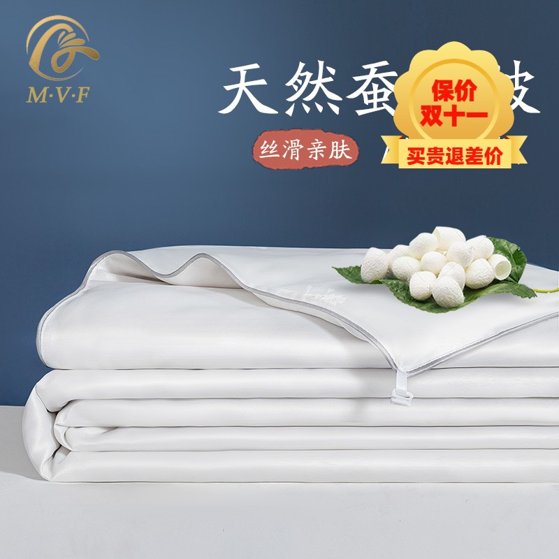 Exported silk quilt, mulberry silk t quilt, thickened and warm in winter, 10 catties, four-season general air conditioner, spring and autumn quilt