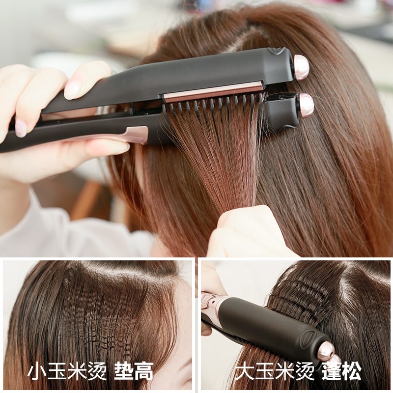 Multifunction wheat ear curly hair inner buckle straight roll Dual-purpose female curly hair stick corn scallom with fluffy cushion hair root
