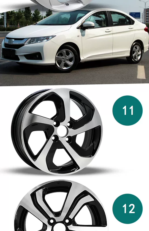 Thích hợp cho bánh xe hợp kim nhôm 15 inch Honda Fit Feng Rui Jing Rui Toyota Vios Corolla Yaris