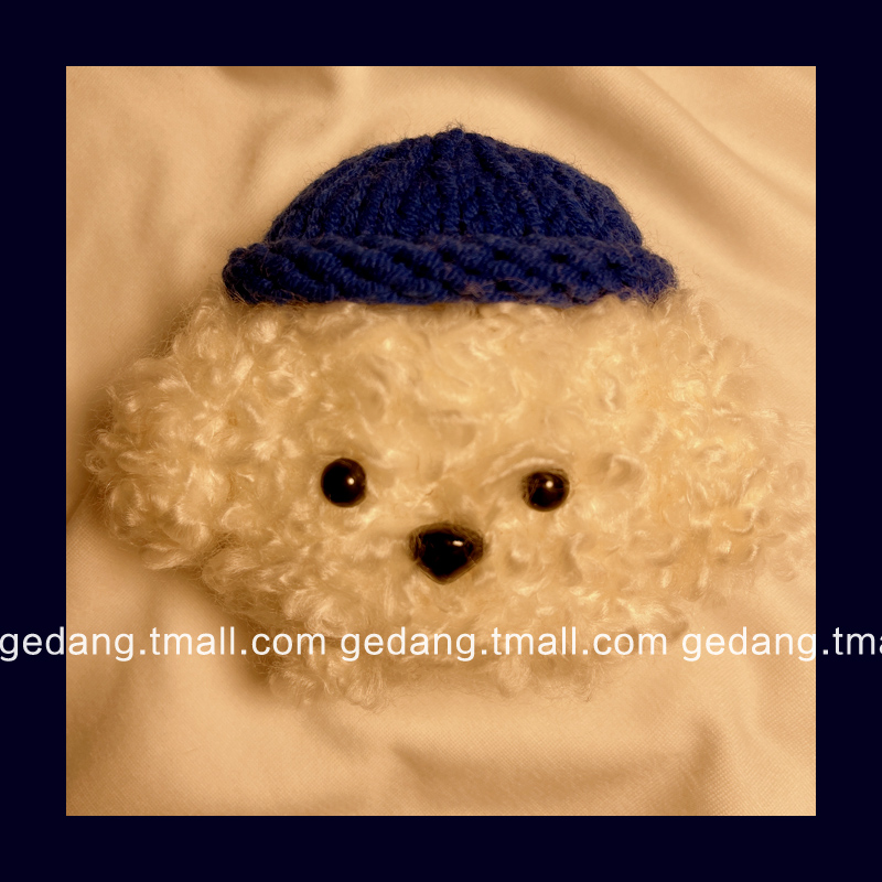 Teddy dog ​​niche handmade plush thread knitting suitable for Baseus Baseus W04 protective case cute ins wind W04pro silicone soft shell all-in-one wireless bluetooth earphone male pendant