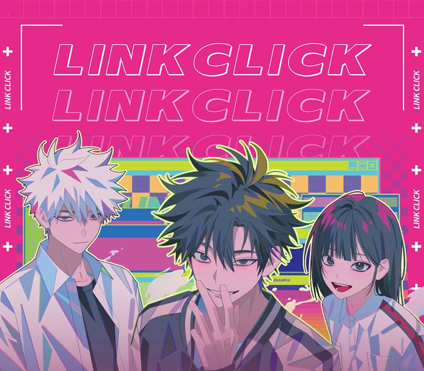 Link Click animation art books Vol. 1 pink character cover artwork