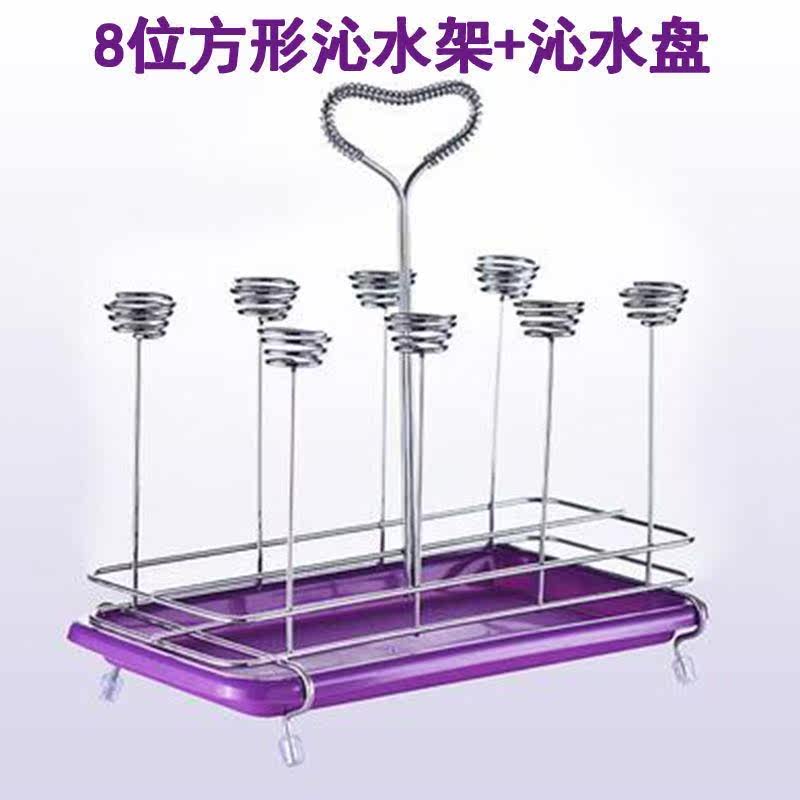 Upside down hanging rack stainless steel cup shelving hanging hanging rack Home water cup holder disposable mug cup holder