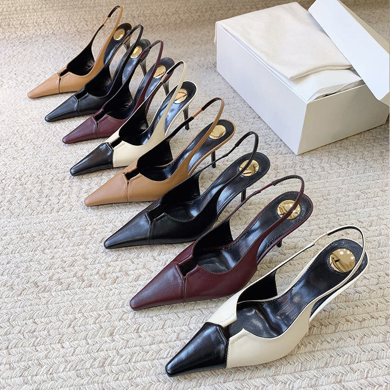 2026 Spring/Summer New Metal Buckle Pointed Toe High Heel Sandals for Women, Stiletto Heel, Open Back, Sexy Work Shoes, Airy and Stylish Women's Shoes 2026 Spring/Summer New Metal Buckle Pointed Toe High Heel Sandals for Women, Stiletto Heel, Open Back, Sexy Work Shoes, Airy and Stylish Women's Shoes