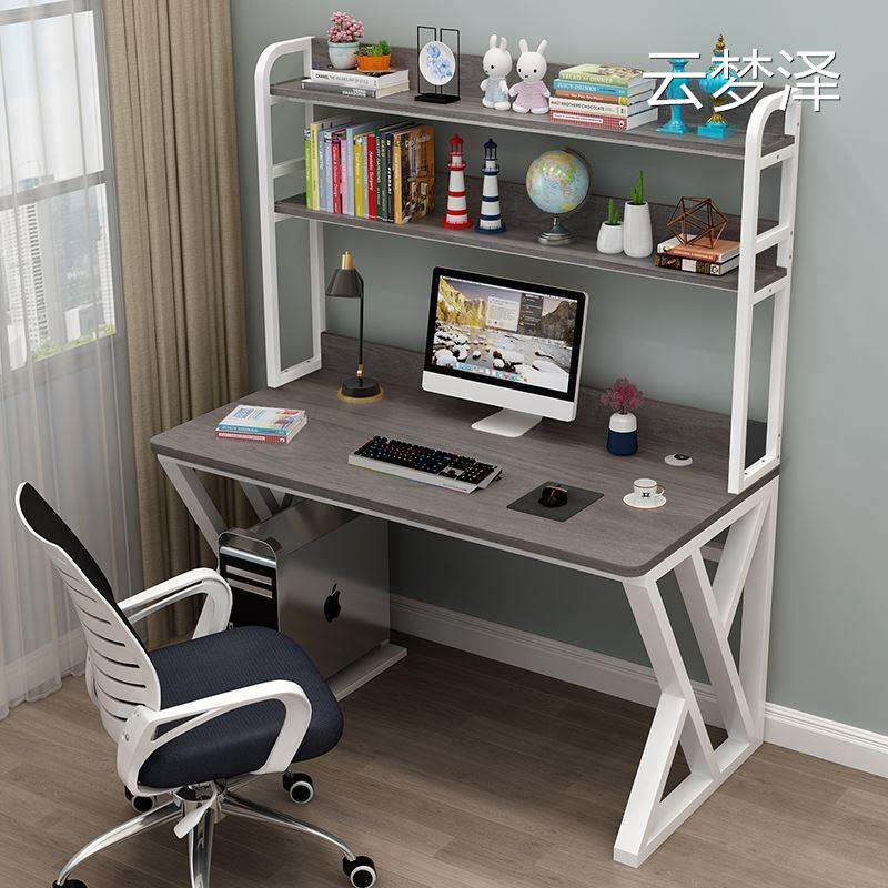Student desk Bookshelf Composition Computer Desktop Table Men's Children's Small Small-to-be-Integrated Desk Multifunction