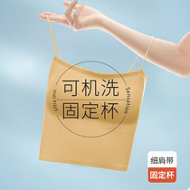 No steel ring sports lingerie female small breasts gather anti-walking light bra thin-style sling merry-back integrated bra