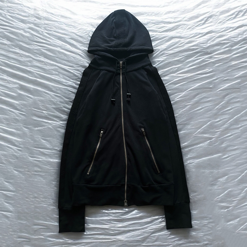 Lgb Visual Series Classic Boxer Hooded Jacket Suede Patchwork Sweatshirt Unisex Top