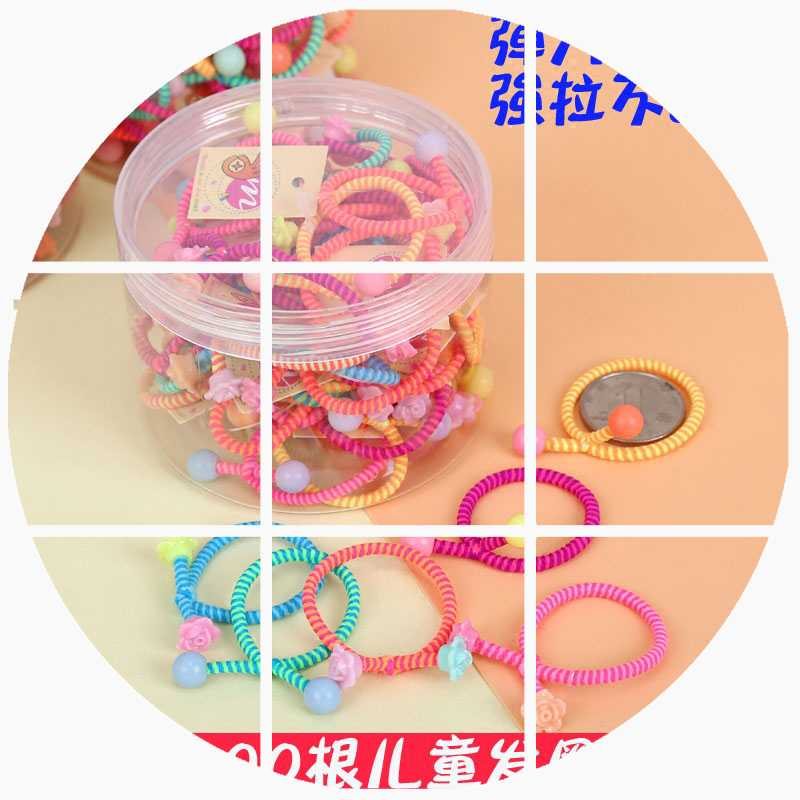 Boxed children's head rope cute tie hair rubber band Korean hair ring jewelry hair rope female does not hurt hair head accessories hair accessories
