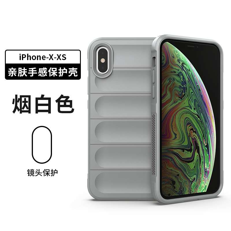 Suitable for Apple X Phone Case, Full Lens Protection, Anti-Drop, iPhone XS Protective Cover, Apple XS Max Invisible Airbag, Skin-Friendly Silicone Soft Case, Apple Xr Simple Max Creative Xr Shell