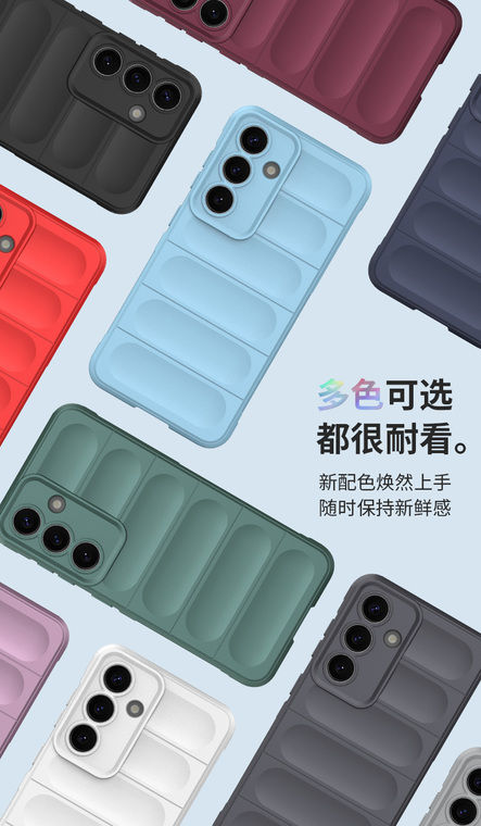 Grey Grooved Shockproof Camera Raised Samsung Phone Case
