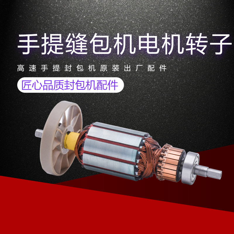 Electric motor rotor for flying person card seal machine