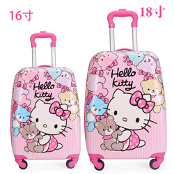 Princess Elsa children's suitcase can mount Elsa pole case girl's universal wheel 18-inch suitcase can board the plane