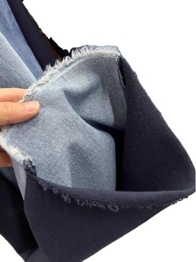 Shop Owner's Recommendation! Commuting yet Stylish! Heavy-Duty Elastic Waistband Frayed Hem Denim Sweatpants for Women, New Autumn 2025 Model